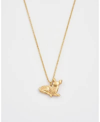 Fable England Resting Fawn Gold Chain Necklace