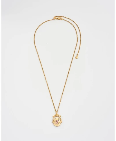 Fable England X Initial Xeranthemum Spinner Chain Necklace