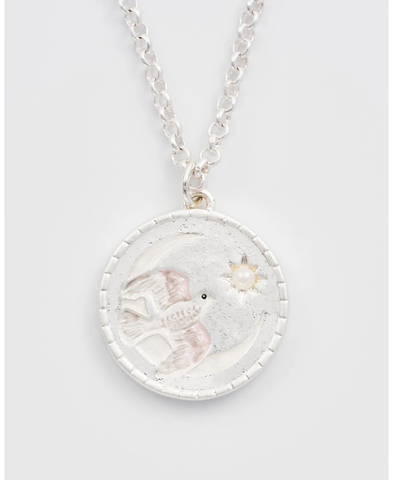 Fable England Silver Dove Spirit Guide Necklace