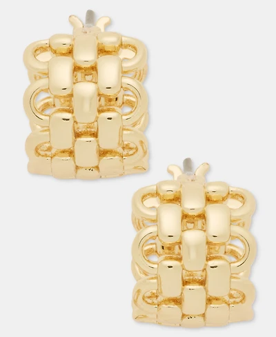 Lauren Ralph Gold-Tone 12mm Huggie Earrings
