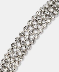 Givenchy Pave Triple Row Flex Bracelet