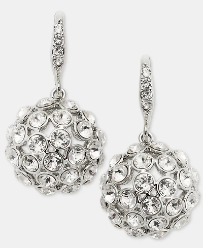 Givenchy Pave Cluster Drop Earrings