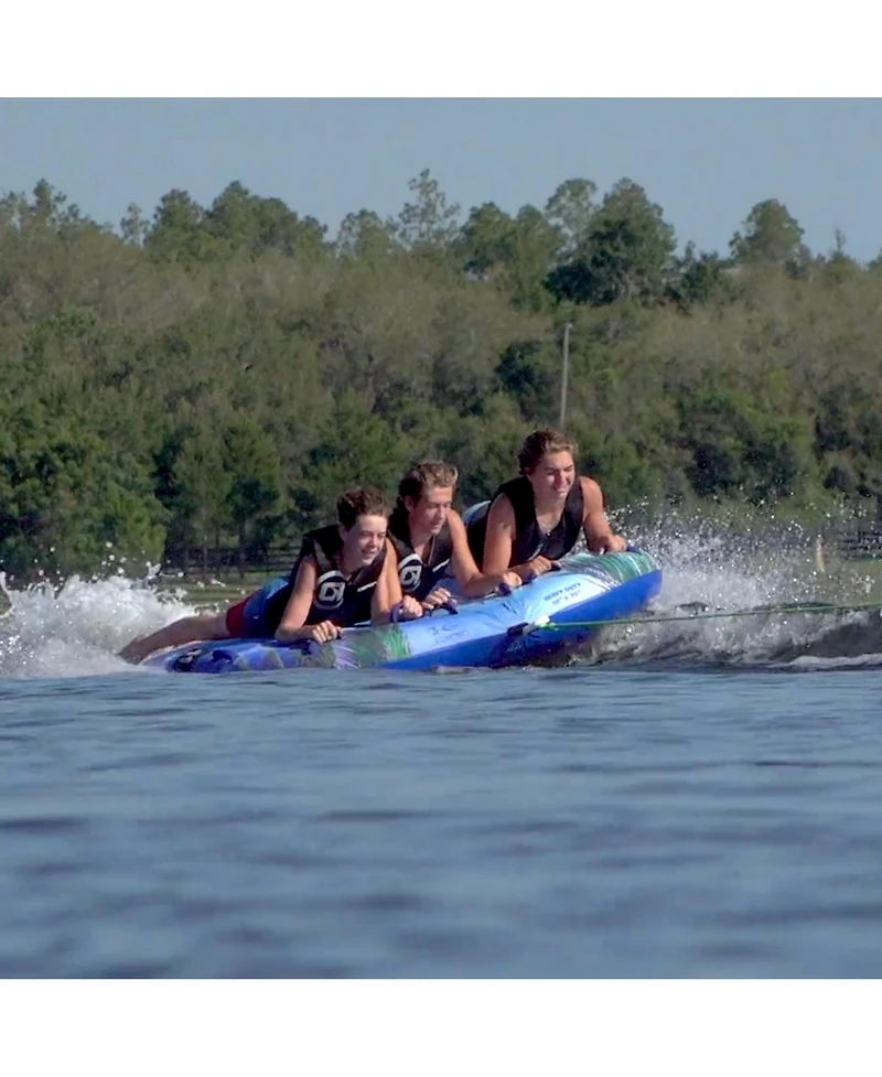 O'Brien Paradise 3 66 x 76 Inch 3 Person Towable Inflatable Deck Boat Inner Tube
