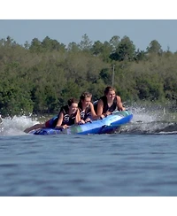 O'Brien Paradise 3 66 x 76 Inch 3 Person Towable Inflatable Deck Boat Inner Tube