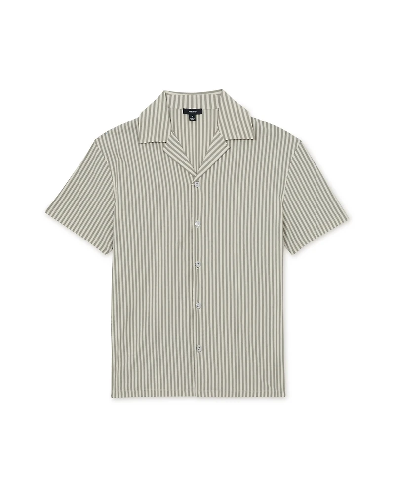 Reiss Men's Aurelia Stripe Cuban Shirt