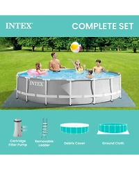 Intex 26723EH 15ft x 42in Prism Frame Above Ground Swimming Pool Set with Filter