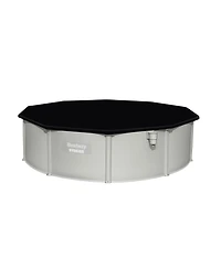 Bestway Hydrium 15' x 48" Round Steel Wall Above Ground Swimming Pool Set, Gray