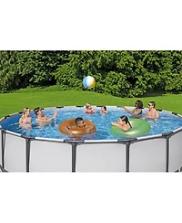 Bestway Steel Pro Max 16'x48" Round Above Ground Swimming Pool with Pump & Cover