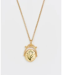 Fable England B Initial Bluebell Spinner Chain Necklace