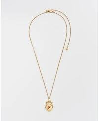 Fable England N Initial Nasturtium Gold Spinner Chain Necklace
