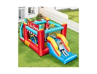 Slickblue Inflatable Bounce House 5-in-1 with Ice Cream Theme and Blower