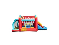 Slickblue Inflatable Bounce House 5-in-1 with Ice Cream Theme and Blower