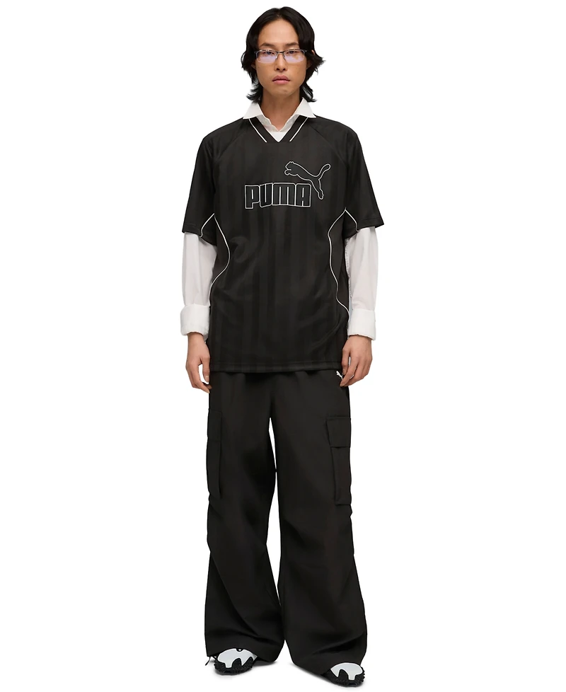 Puma Men's Sport Stripe V-Neck Jersey