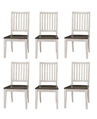 Dawnwood 6-Piece Wood Dining Side Chair Set