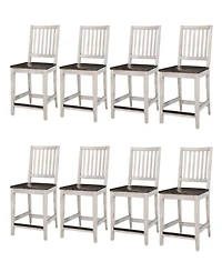 Dawnwood 8-Piece Wood Counter Side Chair Set