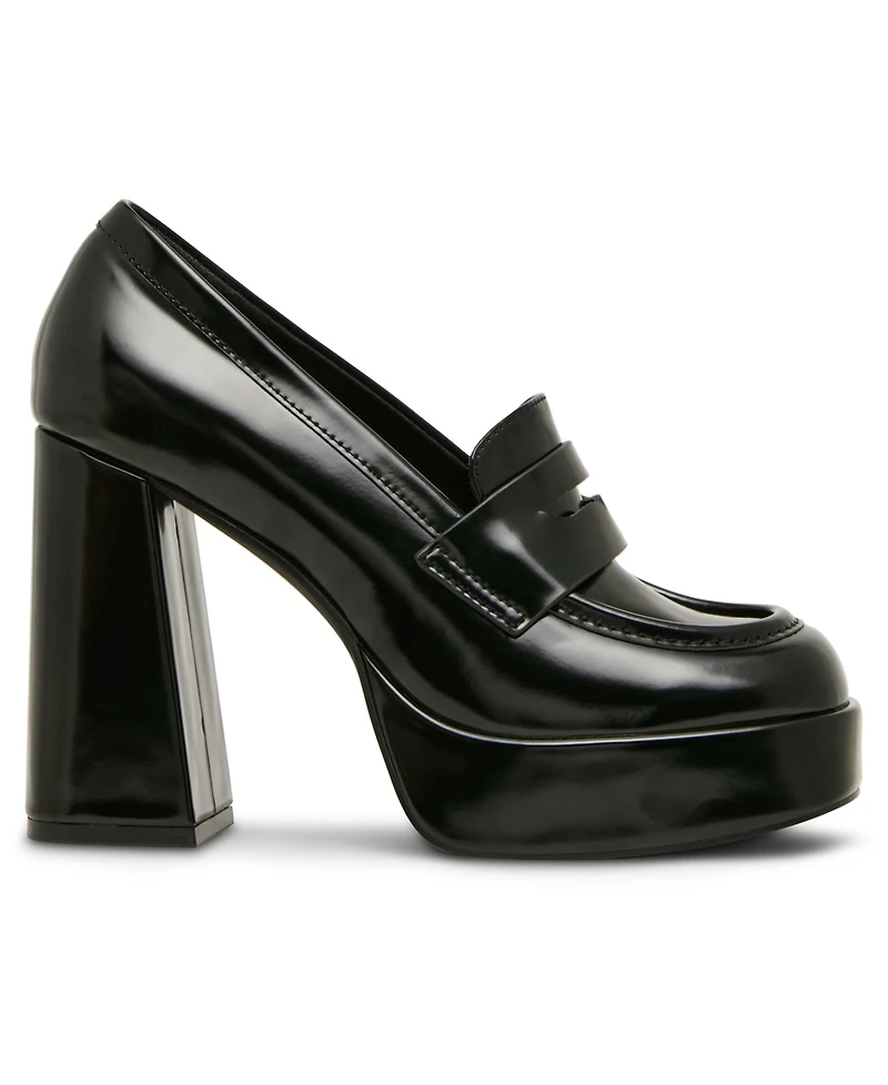 Madden Girl Women's Rudy Hi Platform Loafer Pumps