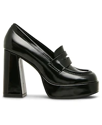 Madden Girl Women's Rudy Hi Platform Loafer Pumps