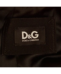 Pre-Owned Dolce & Gabbana Women's Dandg Sateen Contrast Embellished Hem Sleeveless Shift Dress