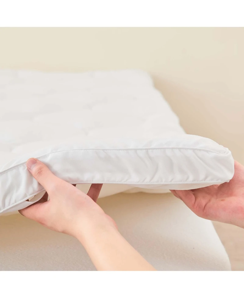 Linery & Co. 2 Inch Fiber Bed Down Alternative Mattress Pad