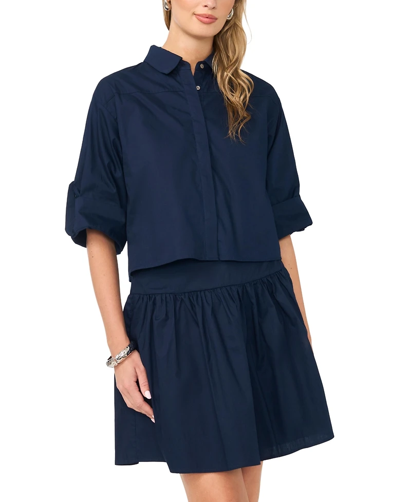 1.state Women's Cotton Mini Skirt