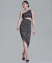 Bcbg Women's One-Shoulder Midi Dress