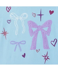Andy & Evan Toddler (2T-6X) Ombre Tie Front Tee and Tutu Skirt Set