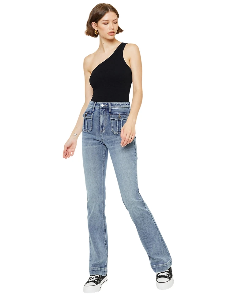 KanCan Women's Carrie High Rise Vintage Bootcut Jeans