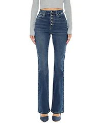 KanCan Women's Zina High Rise Vintage Bootcut Jeans