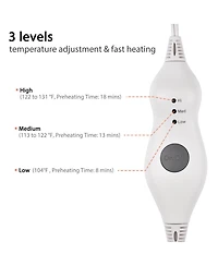 Yescom 2 Packs Electric Heated Foot Warmer Unisex Winter Foot Heating Pad Auto Shut Off