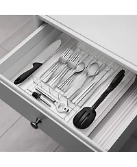 Sorbus Expandable Silverware Organizer – Multipurpose Flatware and Kitchen Storage Solution - with 6 compartments and 2 expandable slots