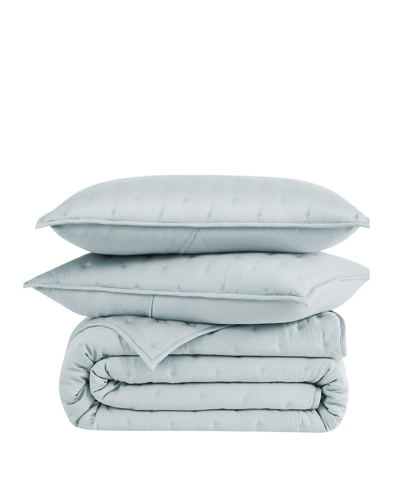 Southshore Fine Linens Luxurious 100% Viscose 3-Pc. Quilt Set