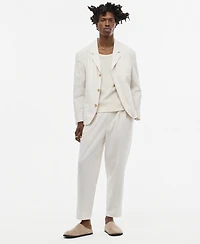Mode of One Men's Relaxed-Fit Oxford Linen-Blend Pants, Macy's Exclusive