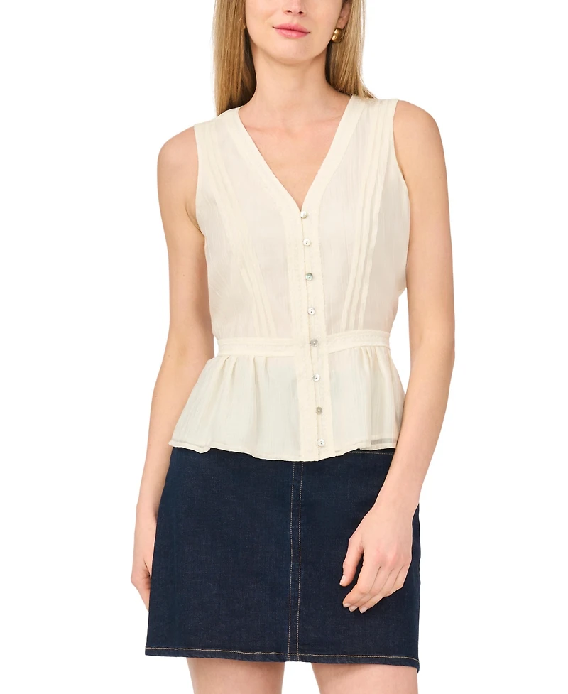 Vince Camuto Women's Sleeveless V-Neck Top