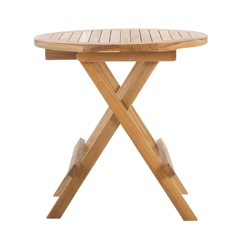 Safavieh Rory Teak Folding Round Outdoor Table
