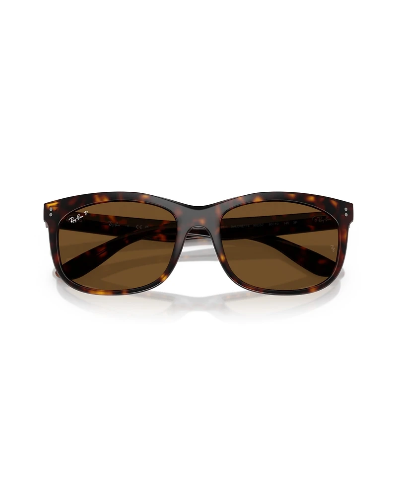 Ray-Ban Unisex Polarized Rectangle Sunglasses, Balorette RB2389F