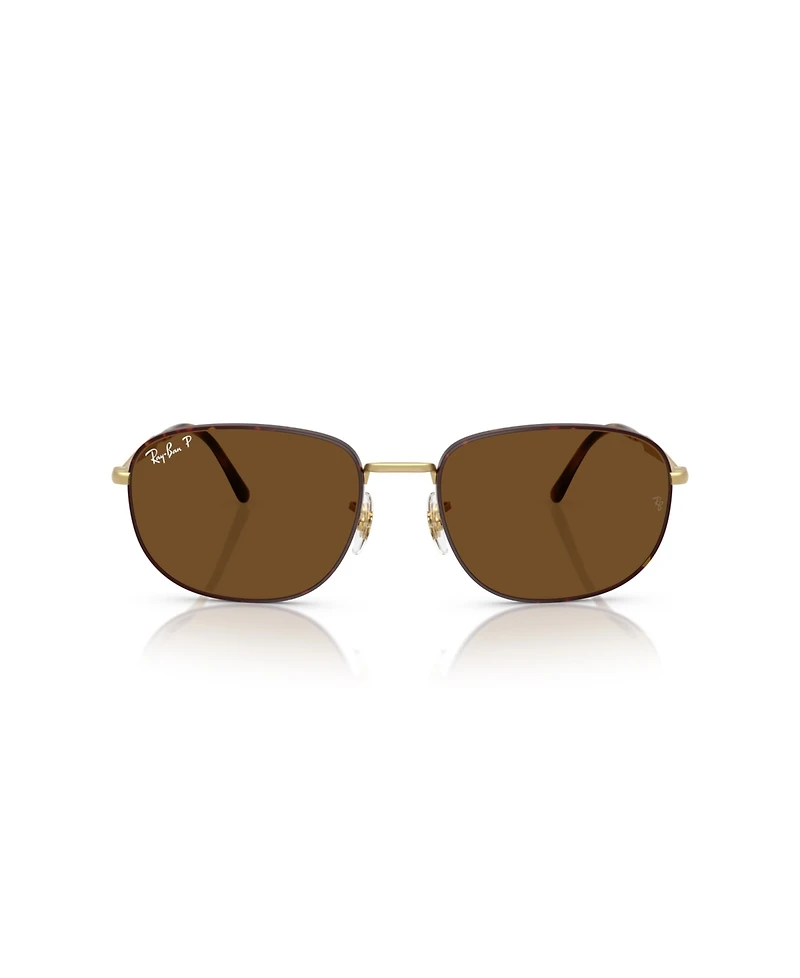 Ray-Ban Unisex Polarized Rectangle Sunglasses, RB3754