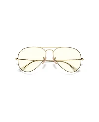 Ray-Ban Unisex Aviator Clear Evolve Photochromic Pilot Sunglasses, RB3025