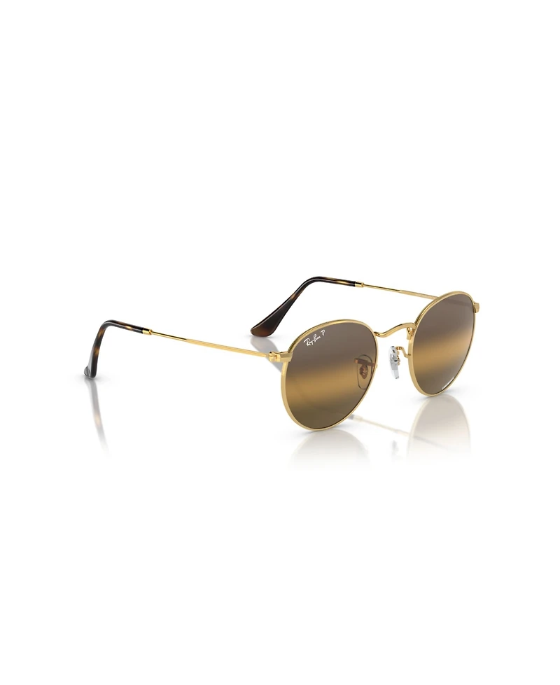 Ray-Ban Men's Polarized Round Metal Lenses Sunglasses, RB3447