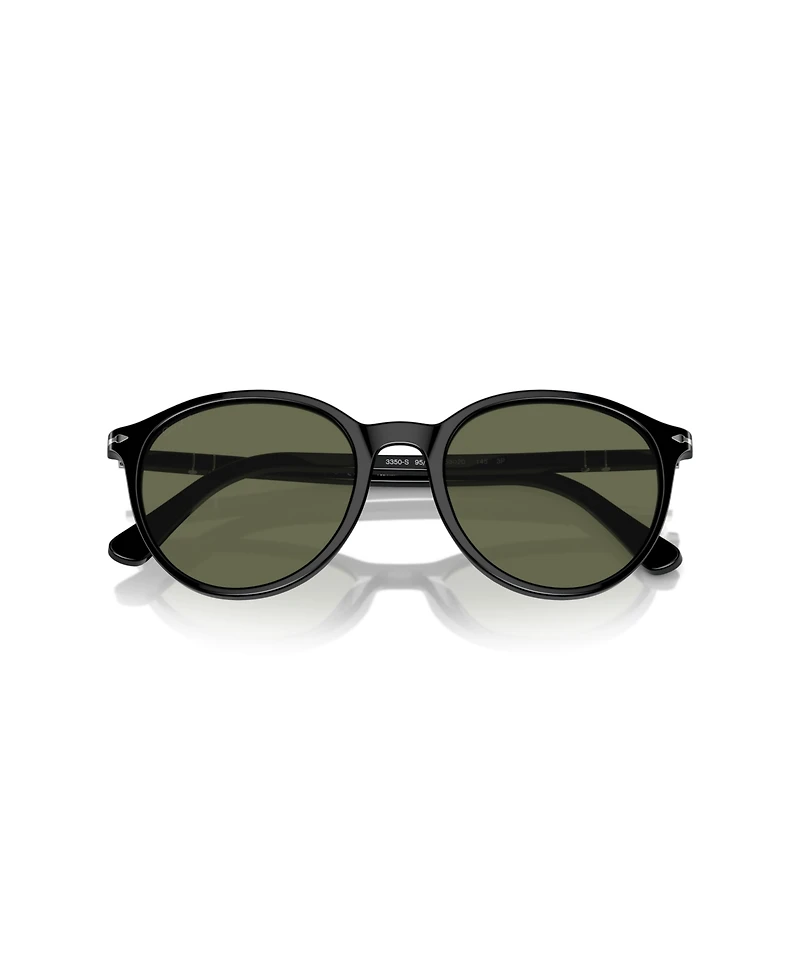 Persol Unisex Polarized Round Sunglasses, PO3350S