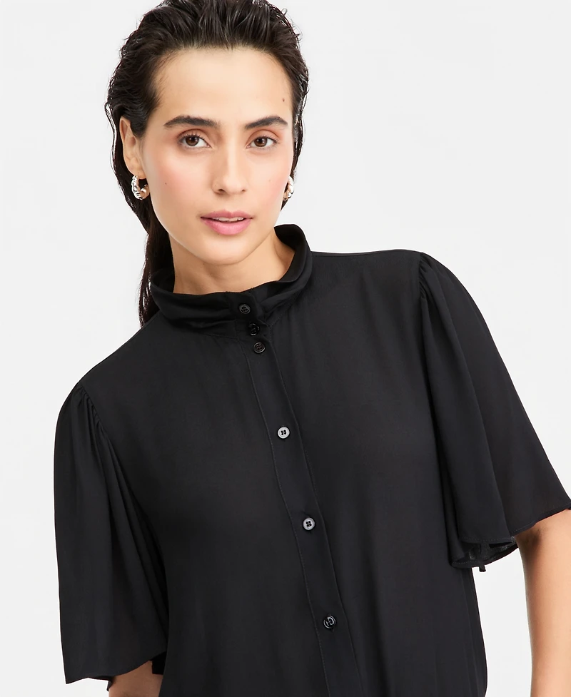 Emme Marella Emmseggio Petal-Sleeve Shirt