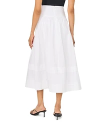 1.state Women's Pleated Hem Midi Skirt