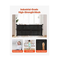 Ruie Retractable Mesh Pet Gate 34 in Tall Extends to Wide for Indoor Use