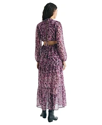 Scalpers Women's Midi Dress Print Slits