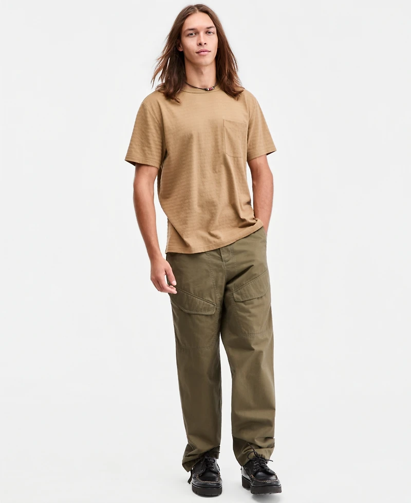 Sun + Stone Men's Tonal Stripe Jacquard T-Shirt, Macy's Exclusive