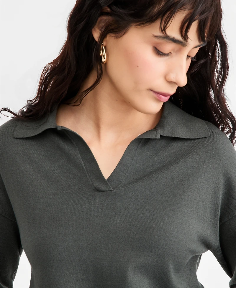 Emme Marella Women's Emmottanta Cropped Polo Sweater
