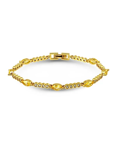 Macy's Marquise Canry Yellow Cubic Zirconia Stones Bracelet