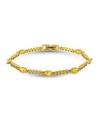 Macy's Marquise Canry Yellow Cubic Zirconia Stones Bracelet
