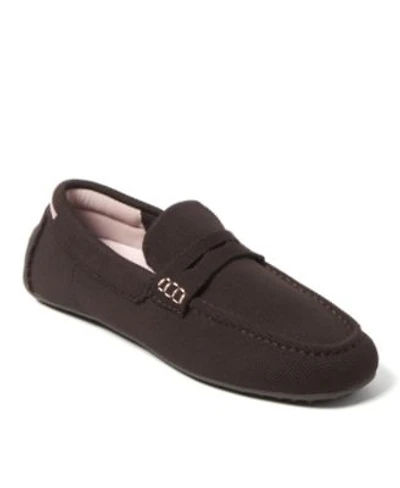 Dearfoams Womens Hazel Sport Knit Driving Loafer