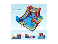 Slickblue Inflatable Water Slide Bounce House 7-in-1 with 680W Blower