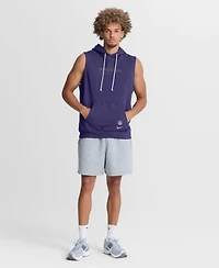 Nike Men's Purple Baltimore Ravens Sideline Standard Issue Dri-fit Sleeveless Hoodie